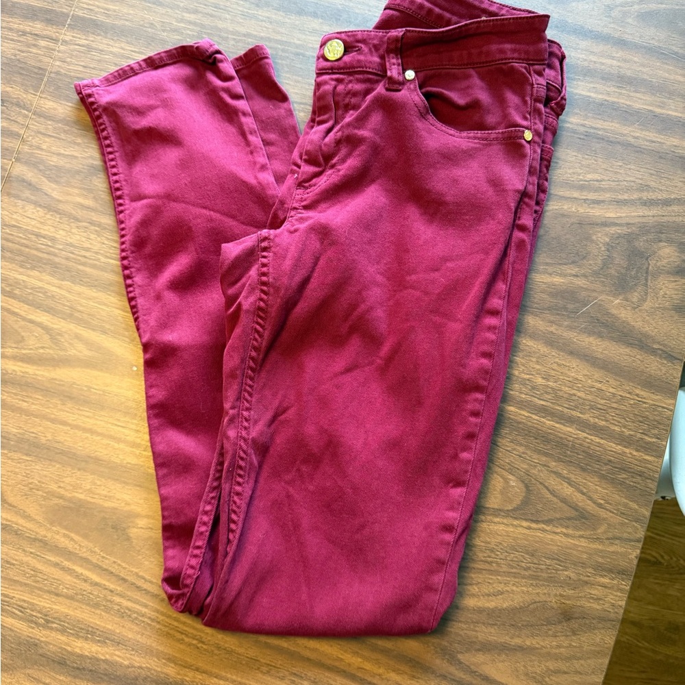 C Wonder Vibrant Red Skinny Jeans